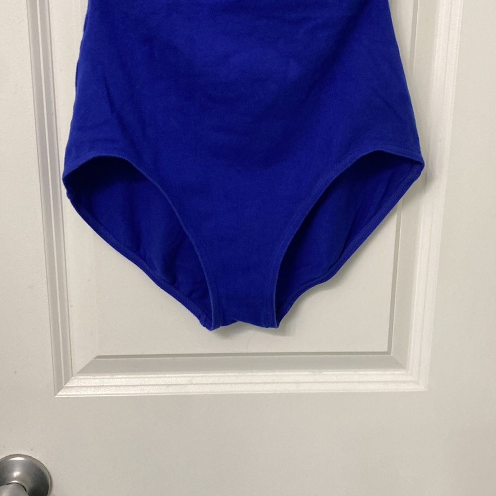 Lot Of 2 Capezio Ballet Tank Leotard Royal Blue Bodysuit Womens Large Dance Yoga - Picture 3 of 6